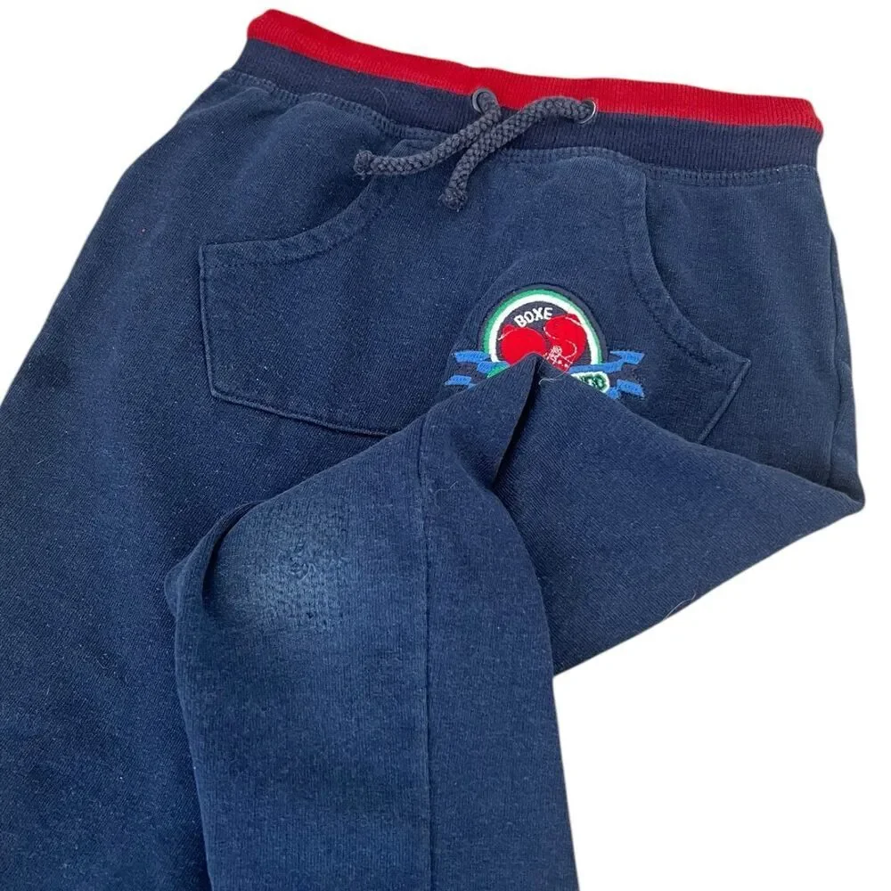 Du Pareil Au Meme Navy Joggers Boxing Embroidery Boys 6